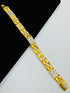 1 GRAM GOLD LION DIAMOND BRACELET FOR MEN DESIGN A-393
