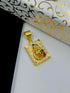 1 GRAM GOLD FORMING KRISHNA WITH COW PENDANT FOR MEN DESIGN A-150