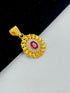 1 GRAM GOLD FORMING RED DIAMOND PENDANT FOR MEN DESIGN A-49