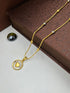 1 GRAM GOLD LADIES , WOMEN CHAIN WITH DIAMOND HEART PENDANT DESIGN A-48