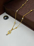 1 GRAM GOLD PLATED UNIQUE DESIGN LADIES , WOMEN CHAIN WITH DIAMOND PENDANT DESIGN A-50