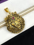 1 GRAM GOLD LION FACE WITH CROWN HEAVY LOOK PENDANT FOR MEN DESIGN A-485
