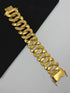 1 GRAM GOLD CUBAN HEAVY BRACELET FOR MEN DESIGN A-490