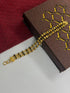 1 GRAM GOLD 2 LINE RUDRAKSHA BRACELET FOR MEN DESIGN A-503