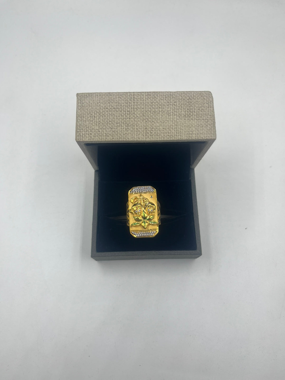 14K Yellow Gold 10mm Barrel Heavy Lehua Blossom Kalai Kula Ring sz10 -  Lehua Jewelers
