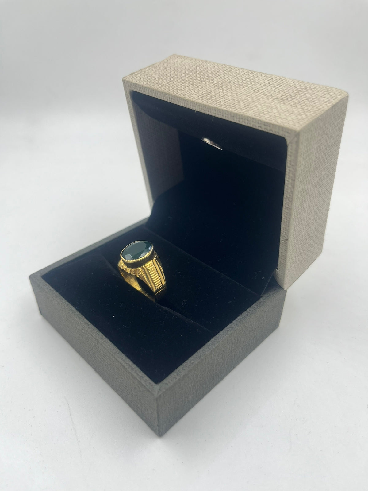 Buy Chopra Gems & Jewellery Gold Plated Brass Emerald Panna Ring (Men and  Women) - Adjustable Online at Best Prices in India - JioMart.