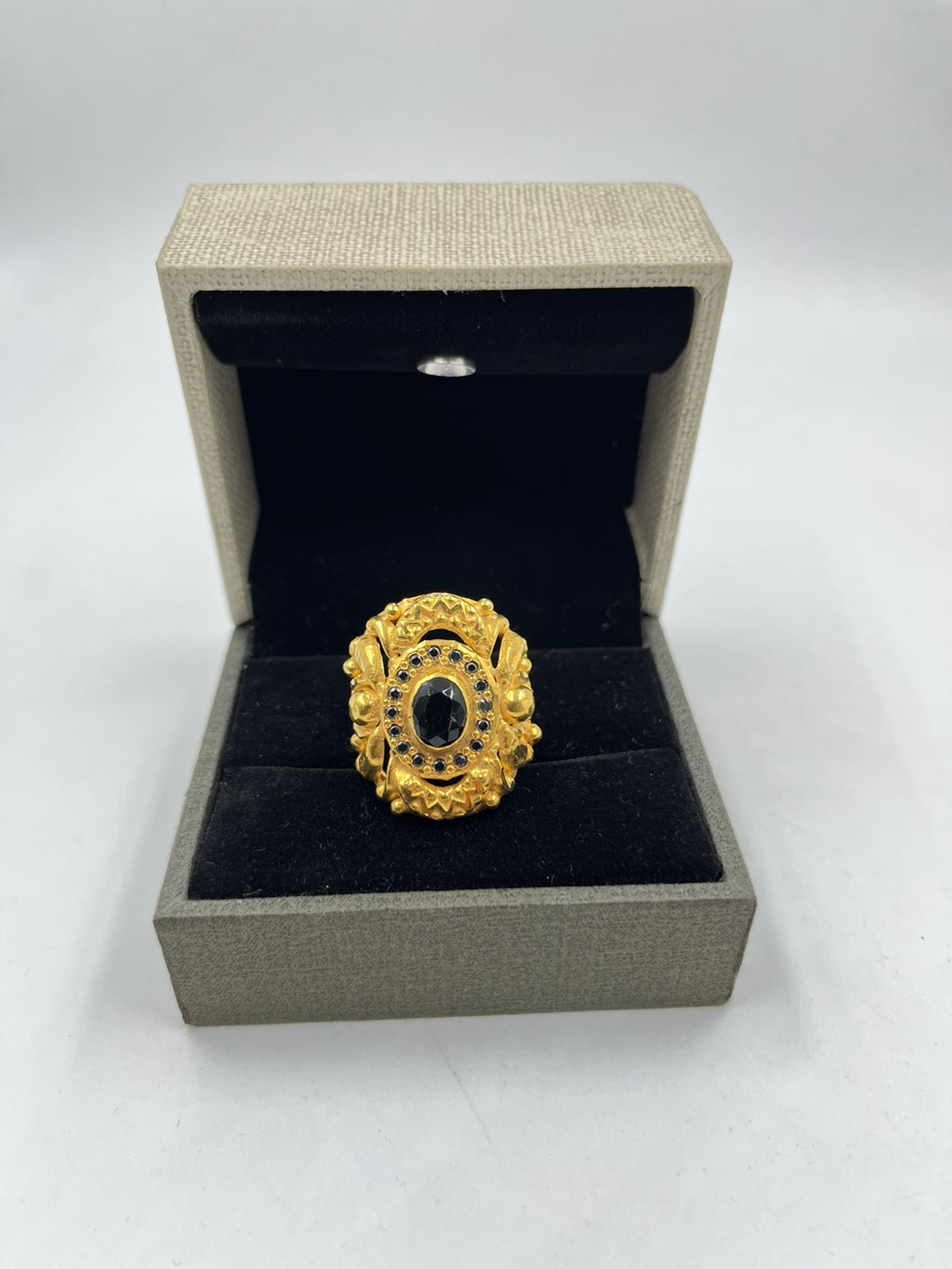 Wholesaler of Lightweight nazrana gold ring for men | Jewelxy - 58151