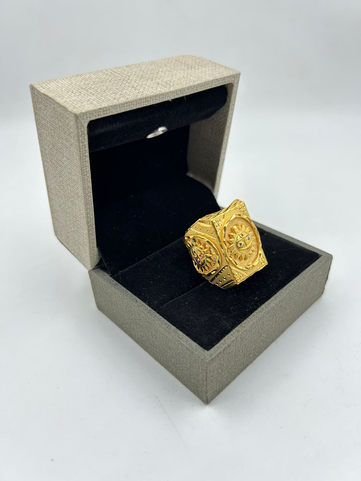 Couple rings gold 9K solid gold rings, men wedding ring his & hers wedding  rings | eBay