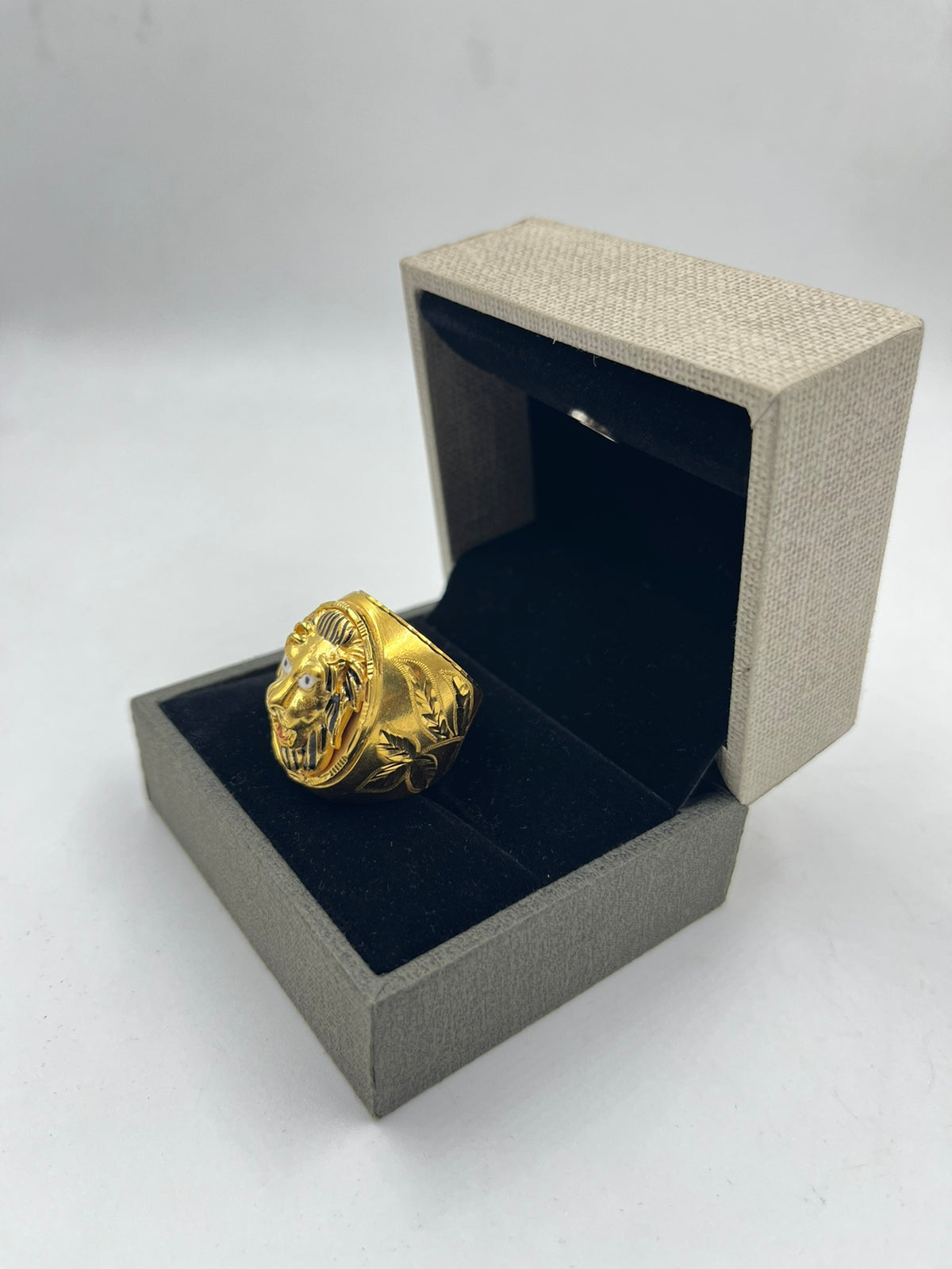1 Gram Gold Plated Lion with Diamond Exciting Design High-Quality Ring -  Style B332 – Soni Fashion®